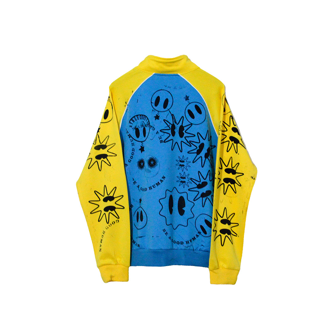BAGH blue and yellow Track Suit jacket